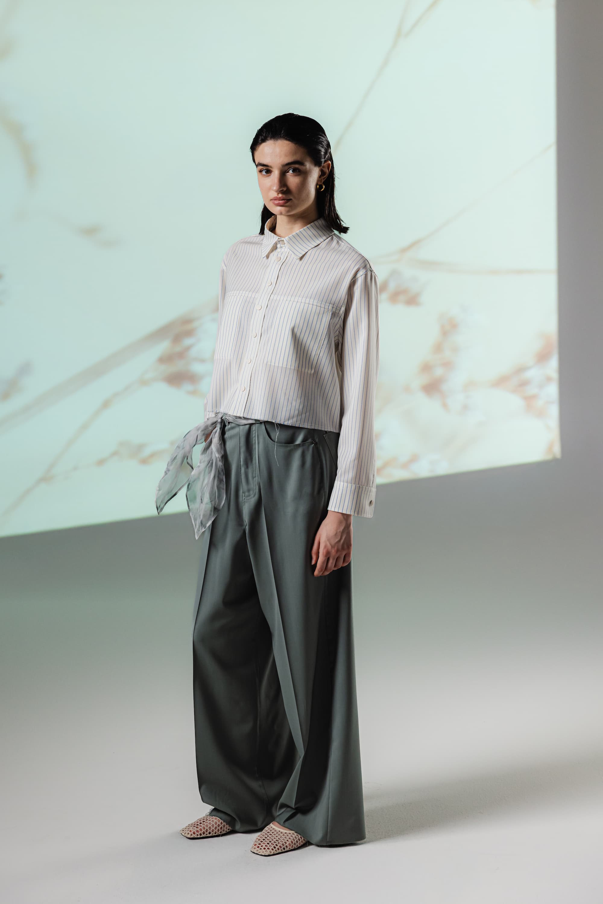 THELMA _ SAGE GREEN FIVE POCKETS
