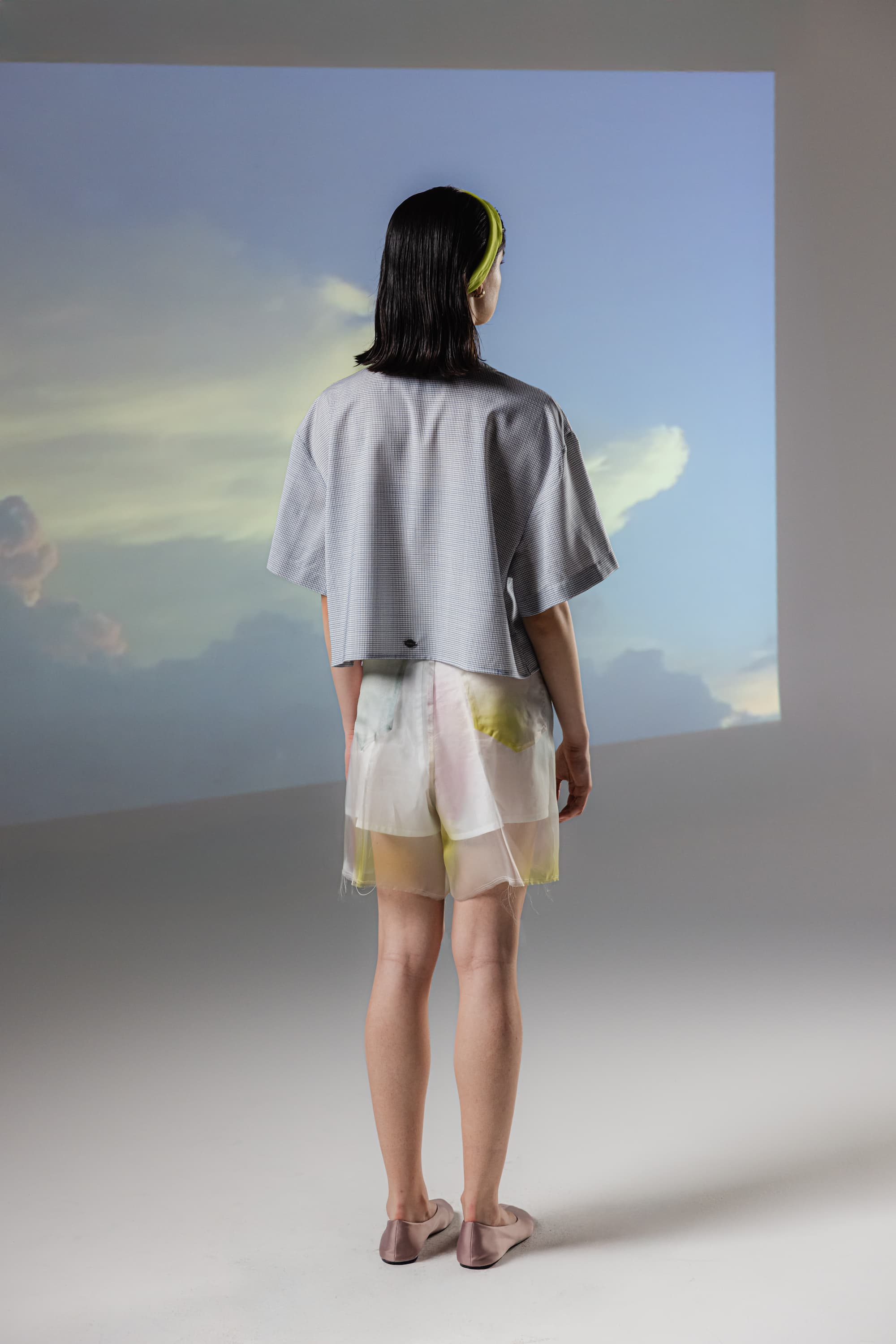 TANIA _ SILK BERMUDA SHORTS