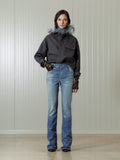 TABITA _ VINTAGE BLUE SHINY COATED