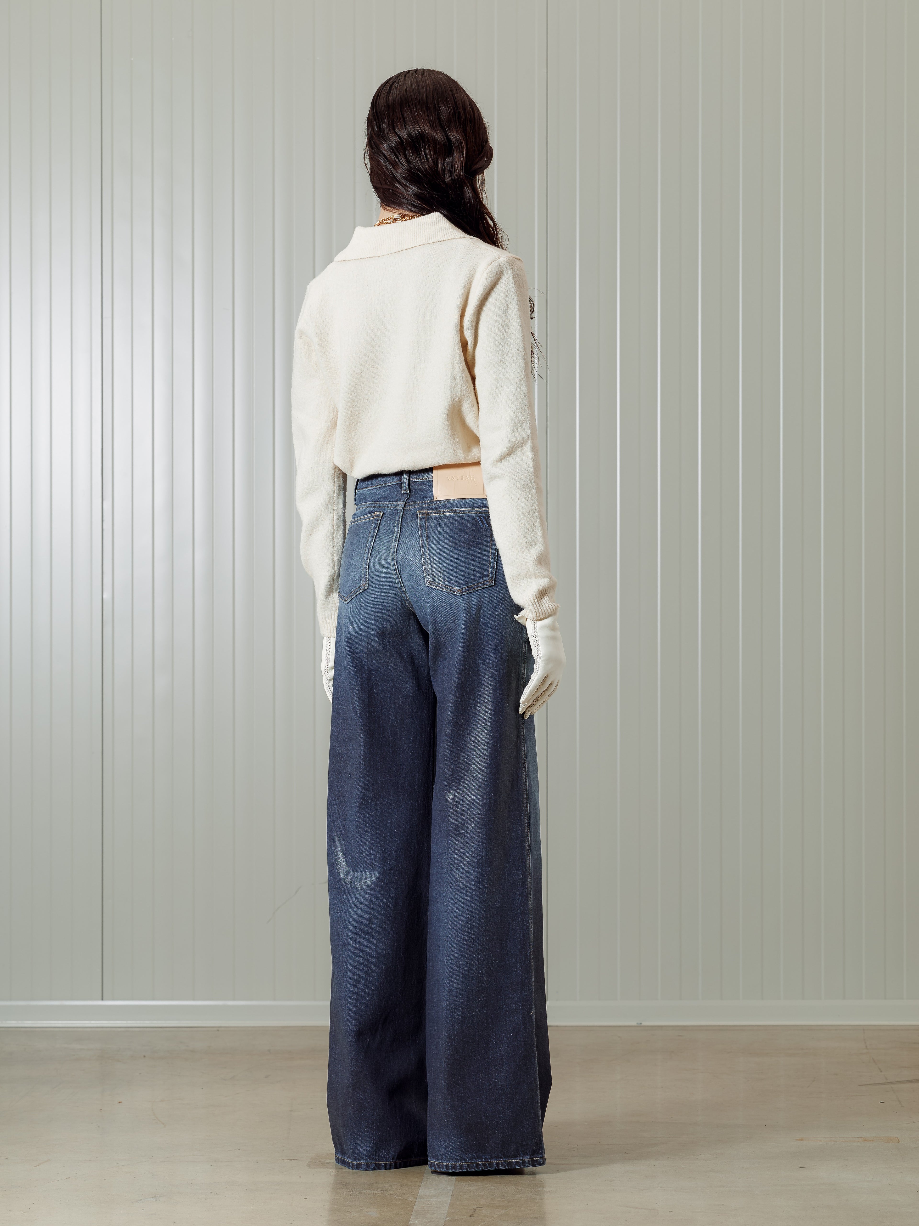 TINA _ VINTAGE BLUE SHINY COATED